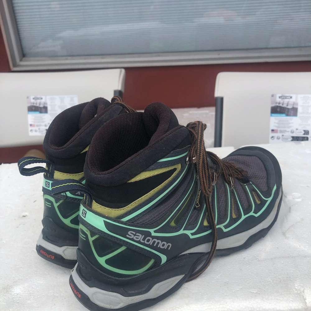 Salomon X Ultra 2 Mid Blue Black Gore-Tex GTX Hiking Boots Size 9 - Picture 6 of 15